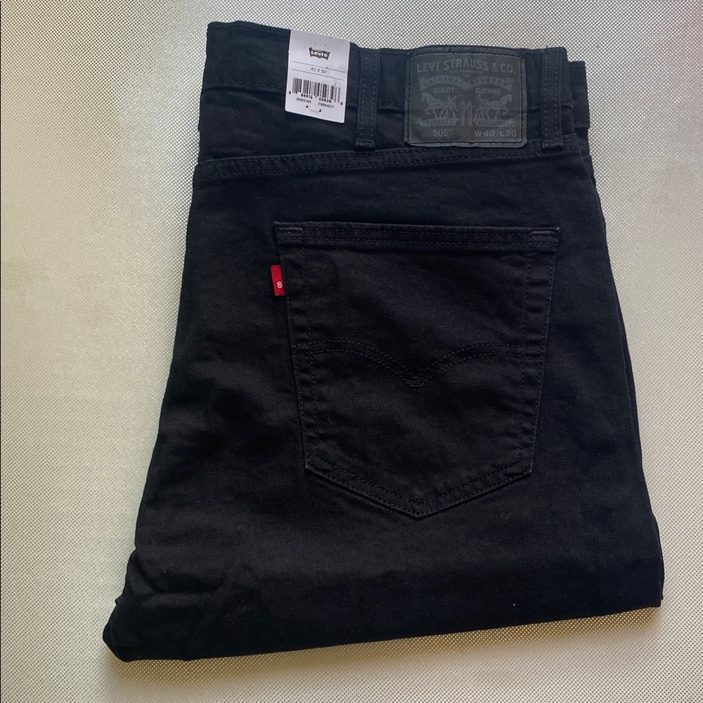 Levi's Jet Black Denim Pants